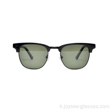 Siyah renkli yarım jant metal malzemesi Yeni optik çerçeve gözlükler